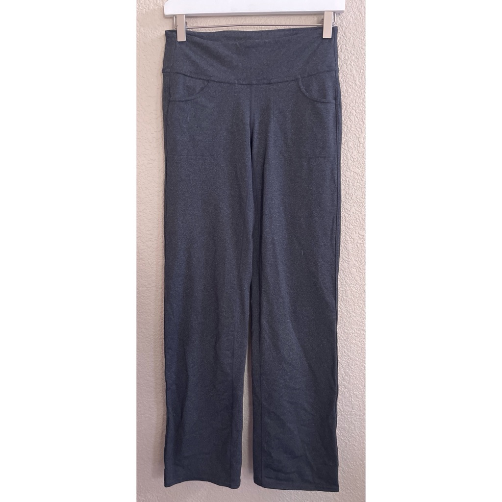 Athleta Gray Wide Leg Yoga Pants Women’s Size Small